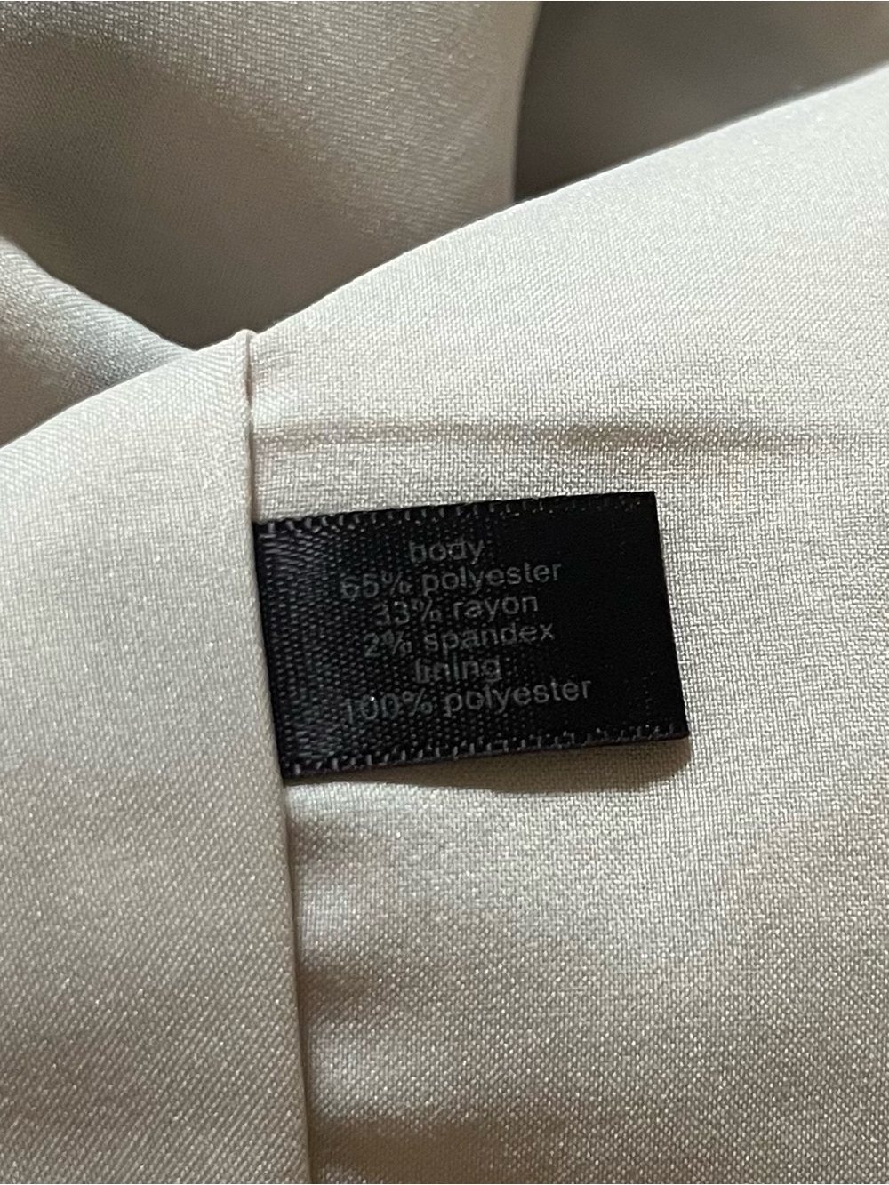 The Limited Beige Pencil Skirt with Black Windowpane Plaid - Picture 5 of 6